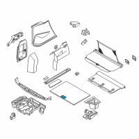 OEM 2004 BMW X3 Grip Of Reversible Shelf Upper Part Diagram - 51-47-3-414-739