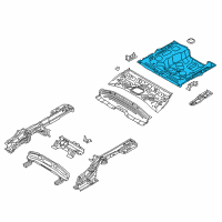 OEM 2021 Kia Rio Panel Assembly-Rear Floor Diagram - 65513J0000