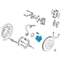 OEM Nissan 370Z Hub Assembly-Rear Axle Diagram - 43202-4GA0B