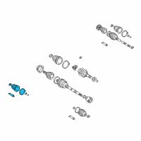 OEM Toyota Corolla Inner Boot Diagram - 04438-02050