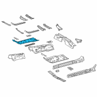 OEM 2019 Lexus LC500 Pan, Front Floor, RH Diagram - 58111-11040