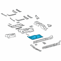 OEM 2020 Lexus LC500 Pan, Front Floor, LH Diagram - 58112-11030