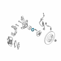 OEM Ford Wheel Bearing Lock Ring Diagram - -W700068-S300