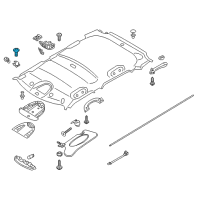 OEM BMW 135i Oval-Head Screw With Anti-Rotation Lock Diagram - 51-21-7-061-955