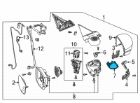 OEM 2022 Acura MDX OUTER BASE CAP R Diagram - 76219-TYA-A02