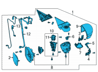 OEM 2022 Acura MDX Mirror, R Door (Extreme Crimson Pearl) Diagram - 76200-TYA-A31ZC