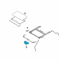 OEM 2010 Hyundai Elantra Motor Assembly-Sunroof Diagram - 81631-2L201