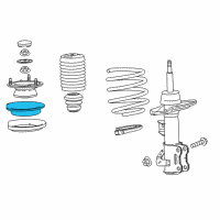 OEM 2016 Cadillac ATS Spring Seat Diagram - 22784562