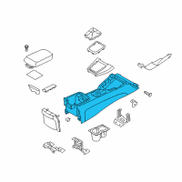 OEM 2015 Hyundai Genesis Coupe Console Assembly-Floor Diagram - 84610-2M700-9P