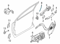 OEM 2022 Nissan Sentra Rod-Key Lock, LH Diagram - 80515-6LE0A