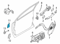 OEM Nissan Altima Hinge-Front Door RH Diagram - 80401-6CA0A