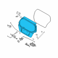 OEM Chevrolet Aveo5 Panel, Lift Gate Diagram - 96476665