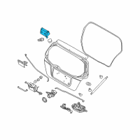 OEM Pontiac G3 Hinge Diagram - 96540877