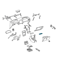 OEM 2002 Toyota Corolla Cup Holder Diagram - 55620-02040-B0