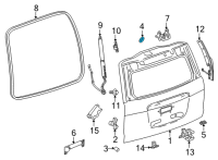 OEM 2022 Chevrolet Tahoe Lift Gate Plug Diagram - 15184051