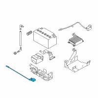 OEM 2011 BMW 528i Negative Battery Cable Diagram - 61-12-9-223-385