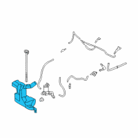 OEM 2013 Honda Insight Tank, Washer (2.5L) Diagram - 76841-TM8-A02