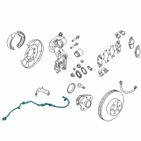 OEM 2019 Nissan Pathfinder Sensor Assembly Anti Ski, Rear Diagram - 47900-3JA0B