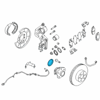 OEM 2020 Nissan Murano Cap Hub Rear Diagram - 43234-CA10A