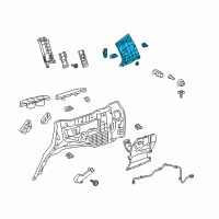 OEM 2019 Toyota Land Cruiser Rear Pillar Trim Diagram - 62472-60391-C0