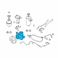 OEM BMW 535xi Power Steering Pump Diagram - 32-41-6-776-836