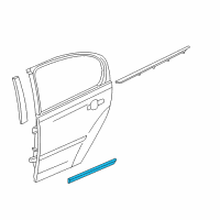 OEM Pontiac G6 Body Side Molding Diagram - 89024129