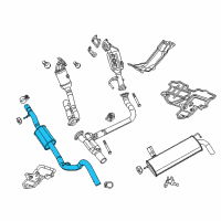 OEM 2022 Jeep Wrangler PIPE-EXHAUST EXTENSION Diagram - 68298298AF