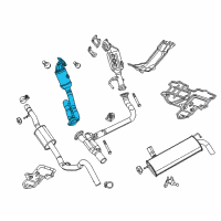 OEM 2022 Jeep Wrangler Converter-Exhaust Diagram - 68252390AH