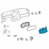 OEM Toyota Dash Control Unit Diagram - 86804-60F70