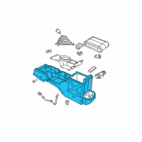 OEM 2009 Jeep Wrangler Base-Floor Console Diagram - 1FG73BD5AB