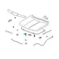 OEM 2002 Saturn Vue Latch Asm-Hood Secondary Diagram - 22688670