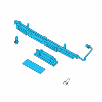 OEM 2015 Hyundai Equus Lamp Assembly-License Plate Diagram - 92500-3N010