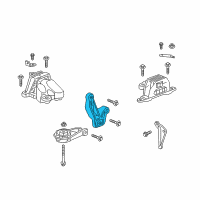 OEM Chevrolet Malibu Transmission Mount Bracket Diagram - 23438166