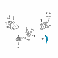 OEM 2016 Chevrolet Malibu Transmission Support Diagram - 23351594