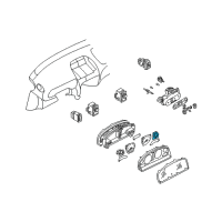 OEM 2000 Nissan Sentra Meter Assy-Water Temperature Diagram - 24835-4M860