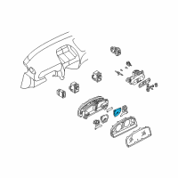 OEM 2001 Nissan Sentra Tachometer Assy Diagram - 24825-4M860