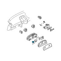 OEM 2000 Nissan Sentra Meter Assy-Fuel Diagram - 24830-4M760