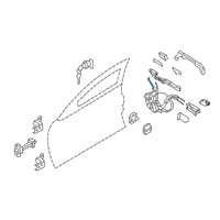 OEM 2019 Infiniti Q50 Rod-Key Lock, LH Diagram - 80515-4GA0A