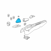 OEM 2004 Ford Focus Shift Boot Diagram - 2M5Z-7277-BAB