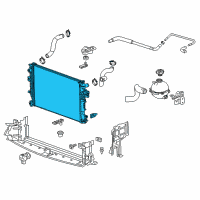 OEM Buick Regal TourX Radiator Diagram - 84208066