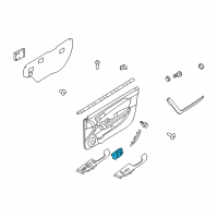 OEM 2010 Kia Forte Koup Front Door Inside Handle Assembly, Right Diagram - 826201M010WK