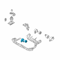 OEM 2007 Kia Rio5 Front Roll Stopper Bracket Assembly Diagram - 219101G000