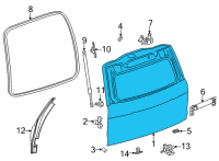 OEM Chevrolet Tahoe Lift Gate Diagram - 84806965