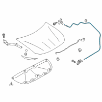 OEM 2017 Toyota 86 Release Cable Diagram - SU003-01403