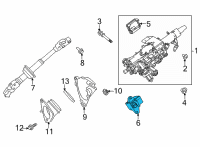 OEM Lexus NX350h ACTUATOR Assembly, Steer Diagram - 45020-48120