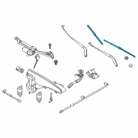 OEM 2016 BMW X5 Wiper Blades Diagram - 61-61-0-039-697