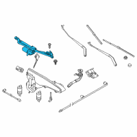 OEM 2019 BMW X6 Wiper Motor Diagram - 61-61-7-350-336