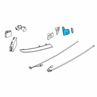 OEM 2019 BMW X4 Ultrasonic Transducer Dark Shadow Diagram - 66-20-7-850-461