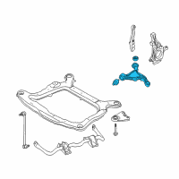 OEM Mercury Montego Lower Control Arm Diagram - 5F9Z-3079-BA