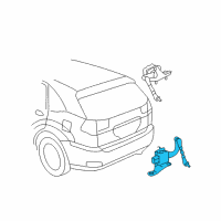 OEM 2006 Lexus RX400h Sensor Sub-Assy, Height Control, Rear RH Diagram - 89407-48030